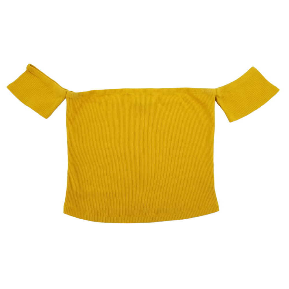 Ambience Mustard Crop Top Size L